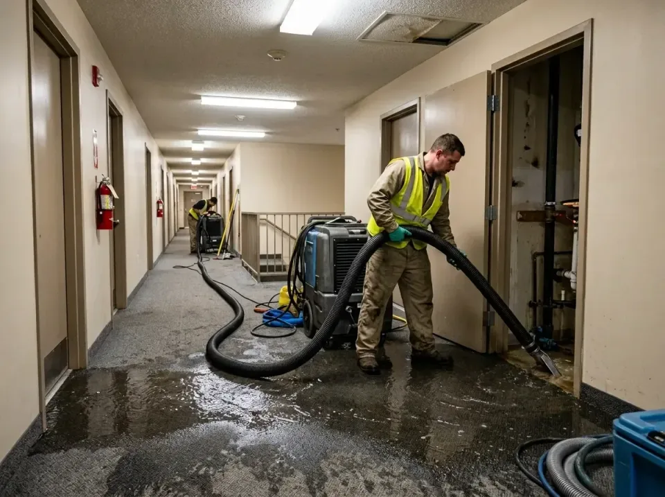 multi-unit-apartment-hallway-f-005 — frequently asked questions, Emergency Burst Pipe Water Extraction & Removal in Springs,…
